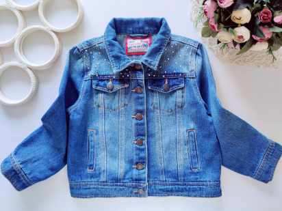 6,7 лет, рост 122 Джинсовка для девочки