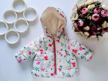 3,6 міс, зріст 68 Тепла двостороння куртка