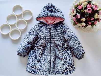 3 года, рост 98 Теплое деми пальто на синтепоне