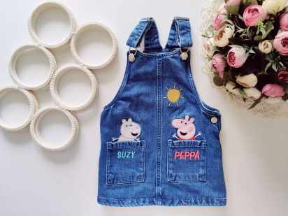 18,24 мес, рост 92 Джинсовый сарафан