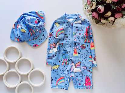 1,2 года, Купальник в едиророжках пони