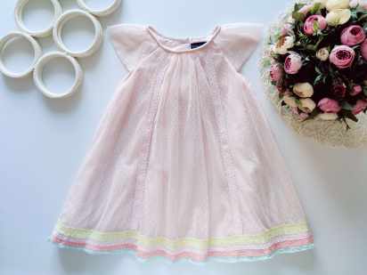 2,3 года, рост 98 Нарядное нежное детское платье