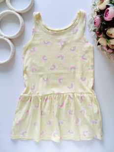 2,4 года, рост 98,104 Желтый сарафан в радугах