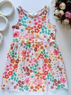 4,6 лет, рост 110,116 Летний цветочный сарафан