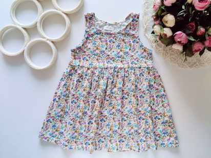 1,5,2 года, рост 92 Летний трикотажный сарафан