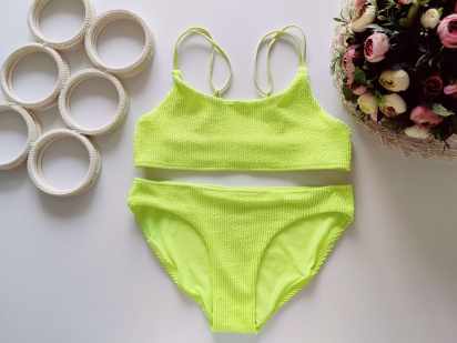 12,14 років, зріст 158,164 Салатовий купальник