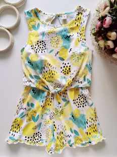 10 років, зріст 140 Ромпер з лимонами