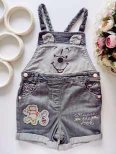 (в наличии 2 шт) 3,4 года, рост 98,104 Джинсовый комбинезон винни пух