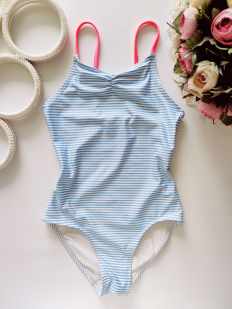 4,6 лет, рост 110,116 Купальник в полоску