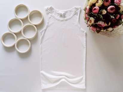 11,12 років, зріст 146,152 Біла майка на худенького