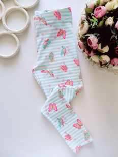 7,8 лет, рост 128 Лосины в бабочках