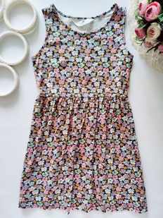 8,10 лет, рост 134,140 Трикотажный сарафан