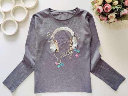 12 лет, рост 152 Лонгслив в пайетках