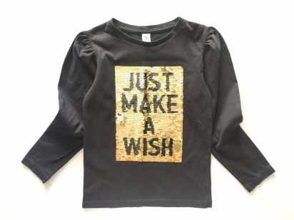 7 лет, рост 122 Лонгслив в пайетках