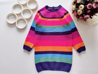 4,5, лет, рост 110 Теплая вязаная туника