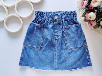 9,10 років, зріст 134,140 Джинсова спідниця на резинці