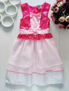 7-9 лет, Детское нарядное розовое платье на праздник