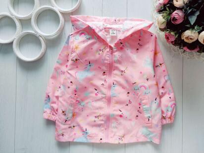 18,24 мес, рост 86,92 Легкая ветровка единороги