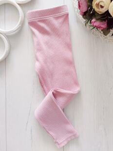 5,6 лет, рост 116 Розовые лосины в рубчик