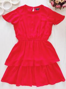 12 лет, рост 152 Красное платье