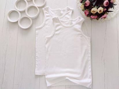 11,12 років, зріст 152 Білі дитячі майки