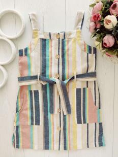 4 года, рост 104 Сарафан котон+лен