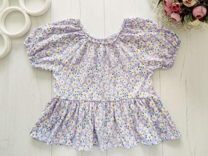6,7 років, зріст 116,122 Футболка-блузка в ромашках