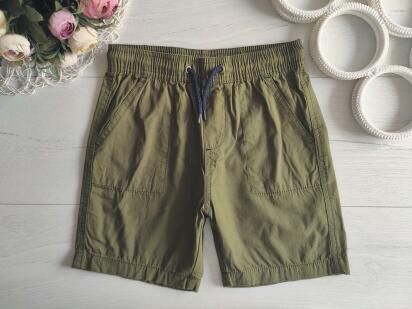7,8 років, зріст 122,128 Шорти для хлопчика хакі котон
