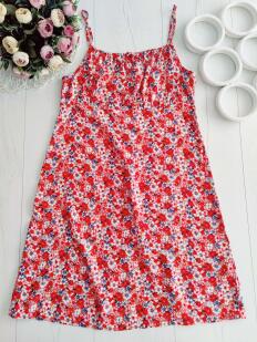 12,13 лет, рост 158 Новый летний сарафан, вискоза