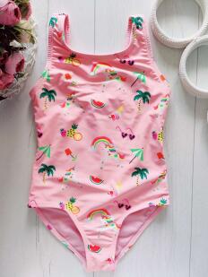 7 лет, рост 122 Красивый детский купальник с пони