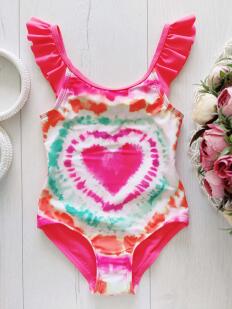 18,24 мес, рост 92 Новый детский купальник с сердечом