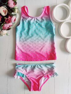 3,4 года, рост 98,104 Раздельный детский купальник