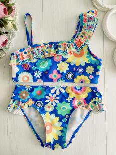 7,8 лет, рост 122,128 Раздельный детский купальник