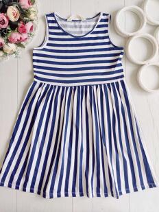 6,8 лет, рост 122,128 Сарафан в полоску