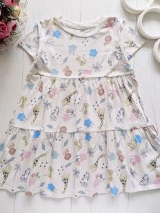 6,7 лет, рост 116,122 Трикотажное летнее платье