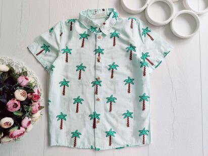 7,8 років, зріст 128 Гавайська сорочка в пальмах