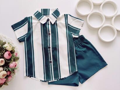 4 роки, зріст 104 Легкий літній костюм для хлопчика: шорти та сорочка
