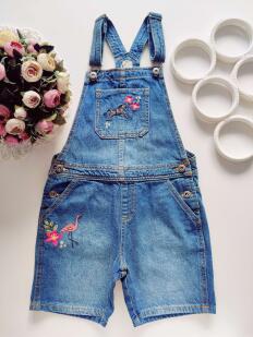 8 років, зріст 128 Джинсовий комбінезон з шортами