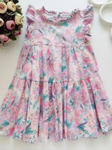 6,7 лет, рост 122 Платье в единорогах