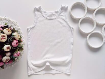 6,7 років, зріст 122 Біла дитяча майка