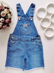 8 років, зріст 128 Джинсовий комбінезон з шортами