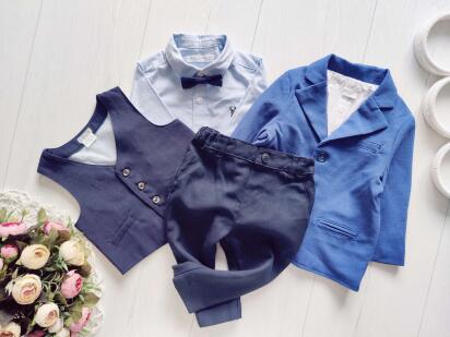 6,12 міс, Ошатний брючний костюм (комплект складальний)