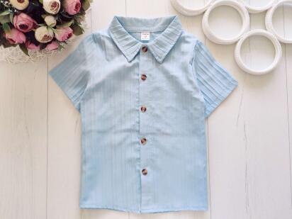 6 років, зріст 116 Блакитна літня сорочка