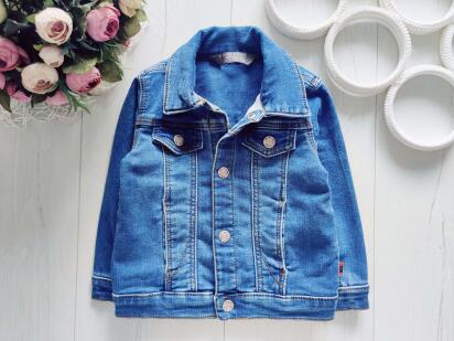 12,18 міс, зріст 86 М'яка джинсівка на кнопках