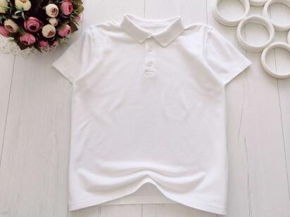 11,12 років, зріст 146,152 Біле поло