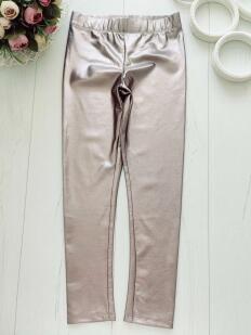 6,7 лет, рост 122 Серебристые лосины