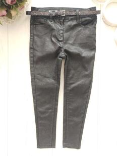 5 лет, рост 110 Новые брюки для девочки с ремешком