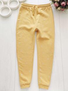 6,7 лет, рост 116,122 Теплые штаны для девочки на флисе