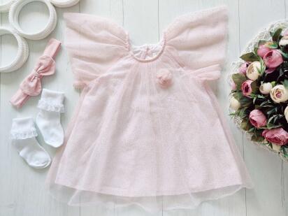 6,9 мес, рост 74 Красивое нарядное платье и аксесуары