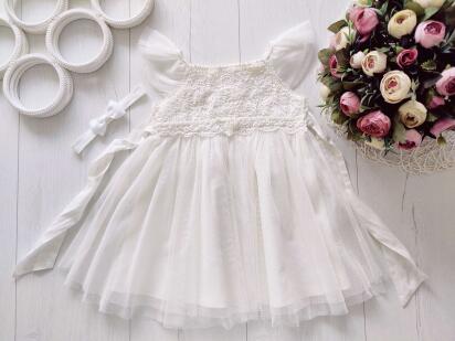 6,12 мес, Красивое нарядное платье и повязка на голову